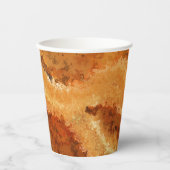 Faux Burled Walnut  Papieren Bekers (Voorkant)