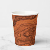 Faux Burled Walnut  Papieren Bekers (Links)