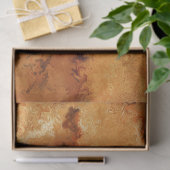 Faux Burled Walnut Pattern Tissuepapier (Geschenk)