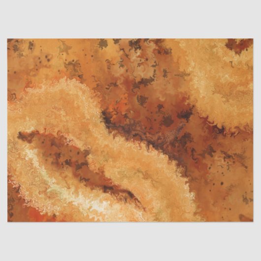 Faux Burled Walnut Pattern Tissuepapier (Voorkant)