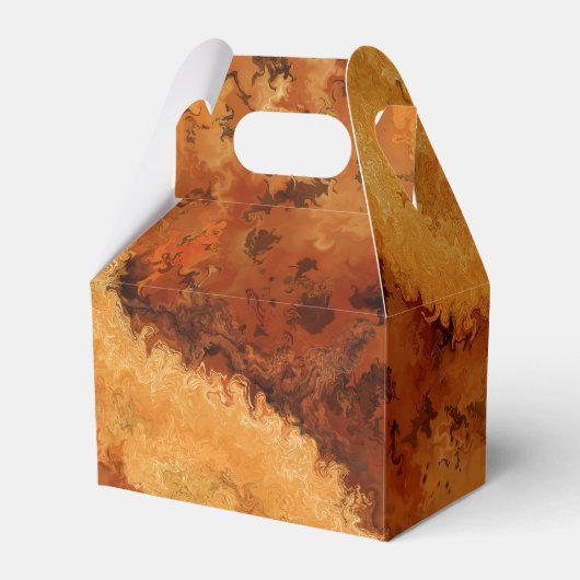 Faux Burled Wood Bedankdoosjes (Voorkant Zijde)