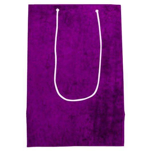 Faux Burst van Paarse Velvet Medium Cadeauzakje (Achterkant)