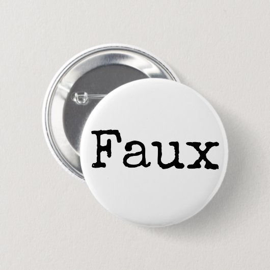Faux Button (zwart) (Voorkant /achterkant)
