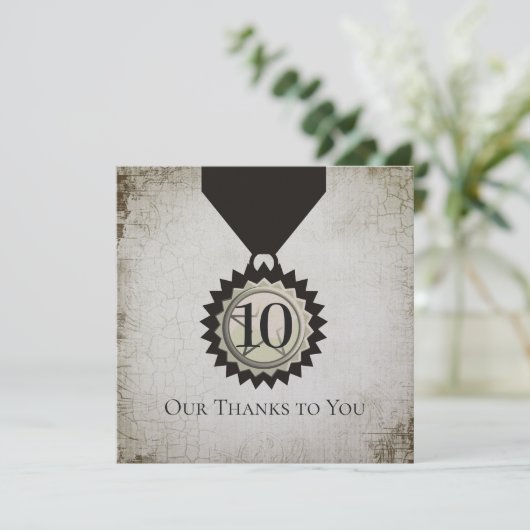 Faux-cadeautjes ter gelegenheid van het jubileum v kaart (Staand voorkant)