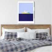 Faux Canvas print van Alcatraz (Insitu (Slaapkamer))