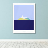 Faux Canvas print van Alcatraz (Insitu (Houten vloer))