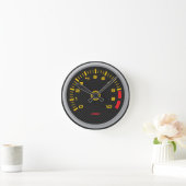 Faux Carbon Car RPM Gage Wall klok (Huis)
