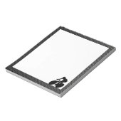 Faux Carbon Fiber Cycling Notitieblok (Linkerzijde)