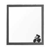 Faux Carbon Fiber Cycling Notitieblok (Voorkant)