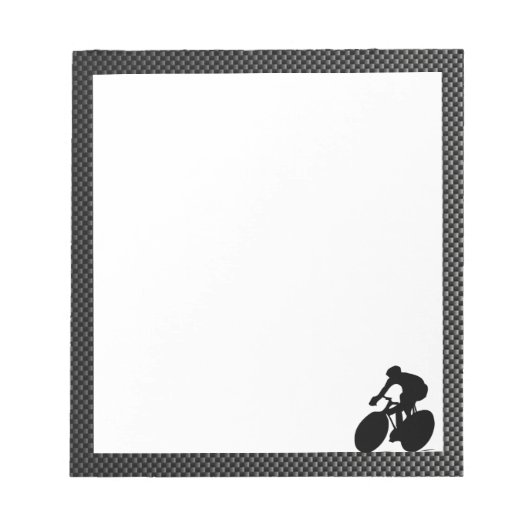 Faux Carbon Fiber Cycling Notitieblok (Voorkant)
