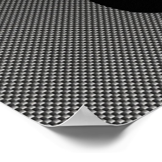 Faux Carbon Fiber Cycling Poster (Hoek)