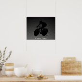 Faux Carbon Fiber Cycling Poster (Keuken)