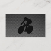 Faux Carbon Fiber Cycling Visitekaartje (Achterkant)