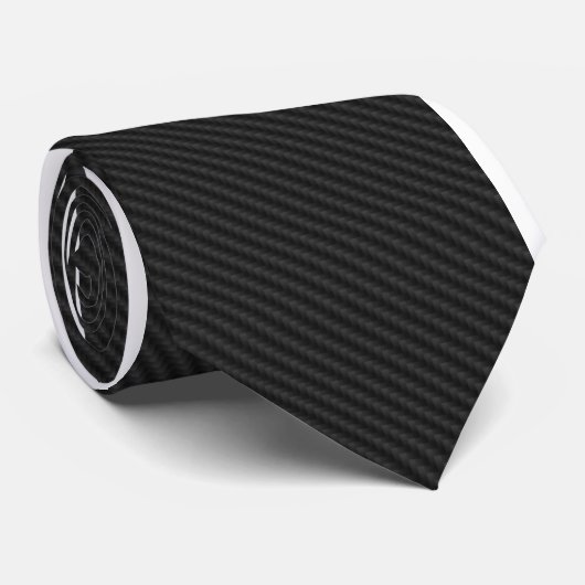 Faux Carbon Fiber Necktie Stropdas (Opgerold)