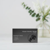 Faux Carbon Fiber Ruitersport Visitekaartje (Staand voorkant)