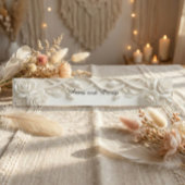 Faux Carved Plaster Relief Ivory Floral Uitnodigingen Wikkel