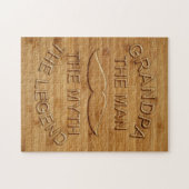 Faux Carved Wood Grandpa de Legend Legpuzzel (Horizontaal)