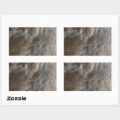 Faux Cat Fur look Rechthoekige Sticker (Vel)