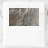 Faux Cat Fur look Rechthoekige Sticker (Tas)