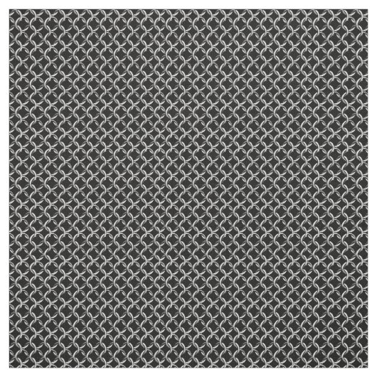 Faux Chainmail Black en Grey Mesh Kijk Stof (Swatch)