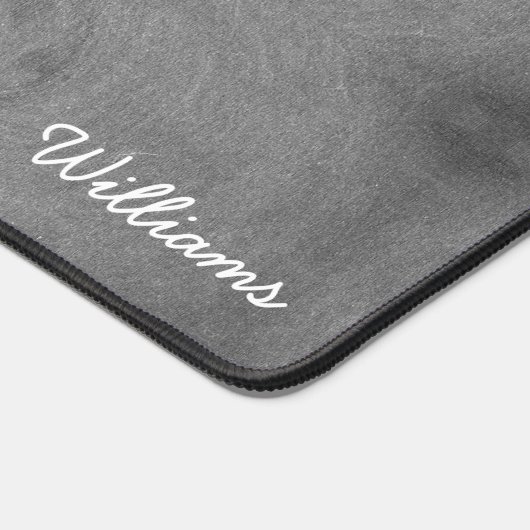 Faux Chalkboard Blackboard Look Zwart-Wit Bureaumat (Hoek)
