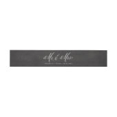 Faux Chalkboard de heer en Mrs Elegant Script Wedd Uitnodigingen Wikkel (Vlak)