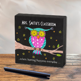 Faux chalkboard, gepersonaliseerd houten tekenbord kist print