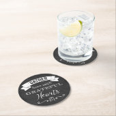 FAUX Chalkboard Grateful Hearts PAPER Onderzetters (Insitu)