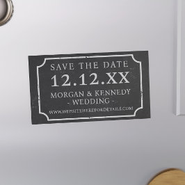 Faux Chalkboard Lijst Magnetic Save the Date Cards Magnetisch Visitekaartje