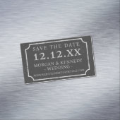 Faux Chalkboard Lijst Magnetic Save the Date Cards Magnetisch Visitekaartje (Voorbeeld)