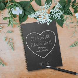 Faux Chalkboard Wedding Plans and Ideas Notitieboe Notitieboek