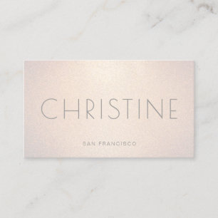 faux champagne glitter visitekaartje