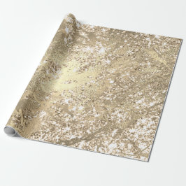 Faux Champaigne Roos Goud Marmer Metallic Sparkly Cadeaupapier