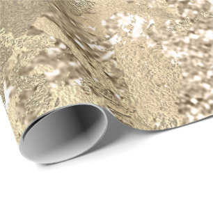Faux Champaigne Roos Goud Marmer Metallic Sparkly Cadeaupapier