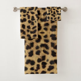 Faux Cheetah Animal Skin Bad Handdoek