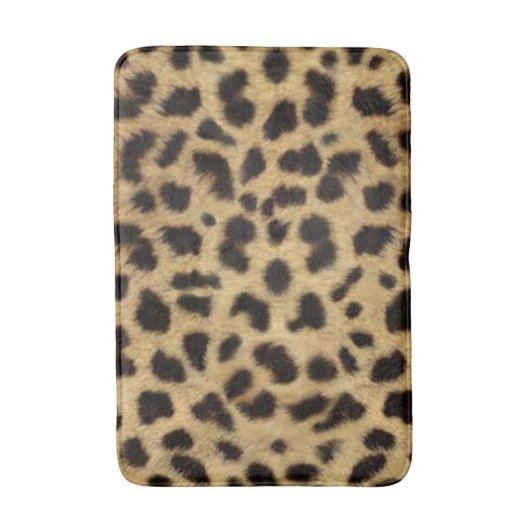 Faux Cheetah Skin Bathroom Mat (Voorkant Verticaal)
