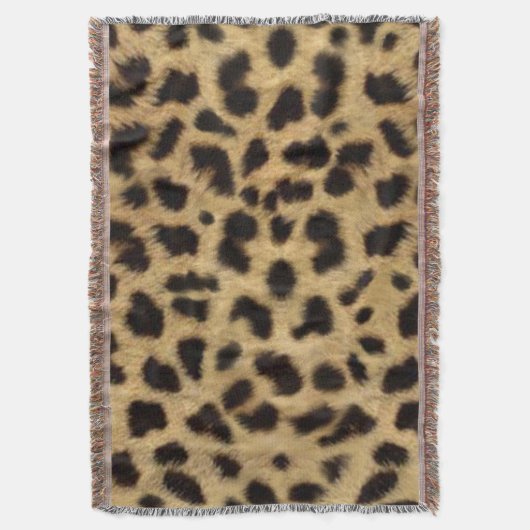 Faux Cheetah Skin Deken (Voorkant Verticaal)