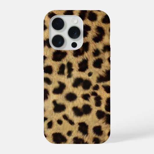 Faux Cheetah Skin iPhone Hoesje (Achterkant)