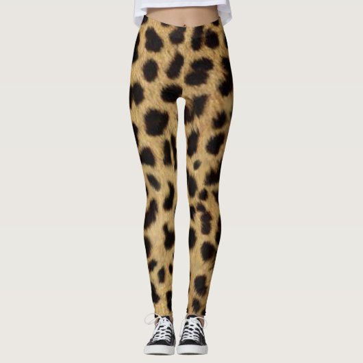 Faux Cheetah Skin Leggings (Voorkant)