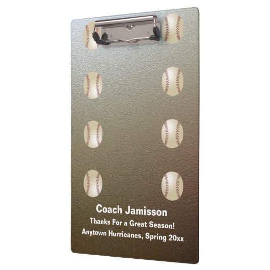 Faux Chrome, Baseball Coach Dank je, naam. Klembord (Links)