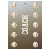 Faux Chrome, Baseball Coach Dank je, naam. Klembord (Achterkant)
