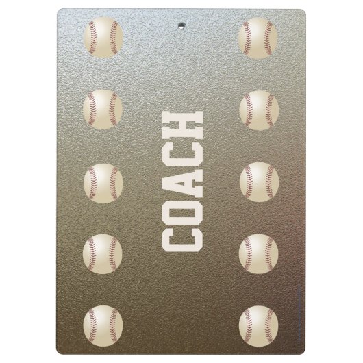 Faux Chrome, Baseball Coach Dank je, naam. Klembord (Achterkant)
