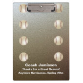 Faux Chrome, Baseball Coach Dank je, naam. Klembord (Voorkant)