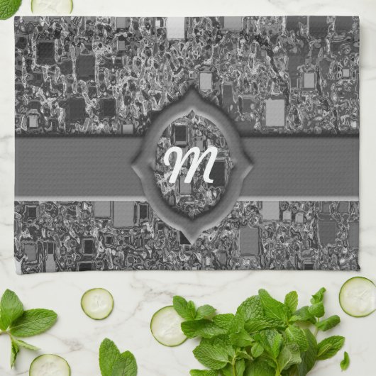 Faux Chrome Mini Box Achtergrond Theedoek (Gevouwen)