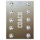 Faux Chrome, Voetbal coach, Naam, Klembord (Achterkant)