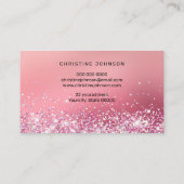 faux chunky glitter design visitekaartje (Achterkant)