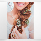 faux chunky glitter neon opal Brochure Drieluik Uitnodiging (Binnenkant midden)