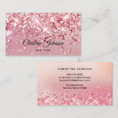 faux chunky glitter visitekaartje (Voorkant / Achterkant)