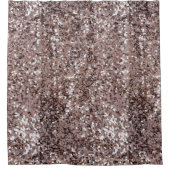 faux chunky Silver en brown glitterpatroon Douchegordijn (Voorkant)