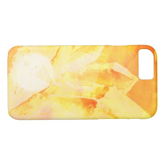 *~* Faux Citrine Crystal Healing Energy Chakra Case-Mate iPhone Case (Achterkant (Horizontaal))